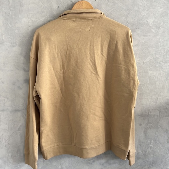 NWT Native Youth Long Sleeve Camel colour notch Collar thick Cotton. Size XL - Picture 5 of 7